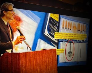 Dr. Neavin presenting at ISPRES in Tokyo on fat transfer.